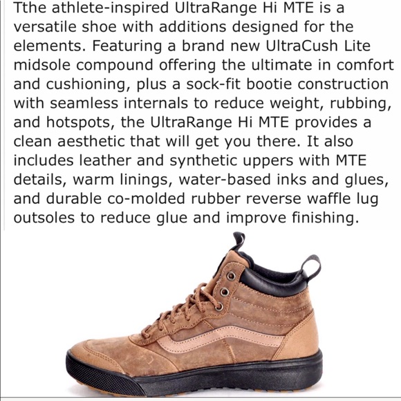 LAST! NWT Vans MTE All Weather Hi SK8 Ultra Lite - Picture 8 of 8